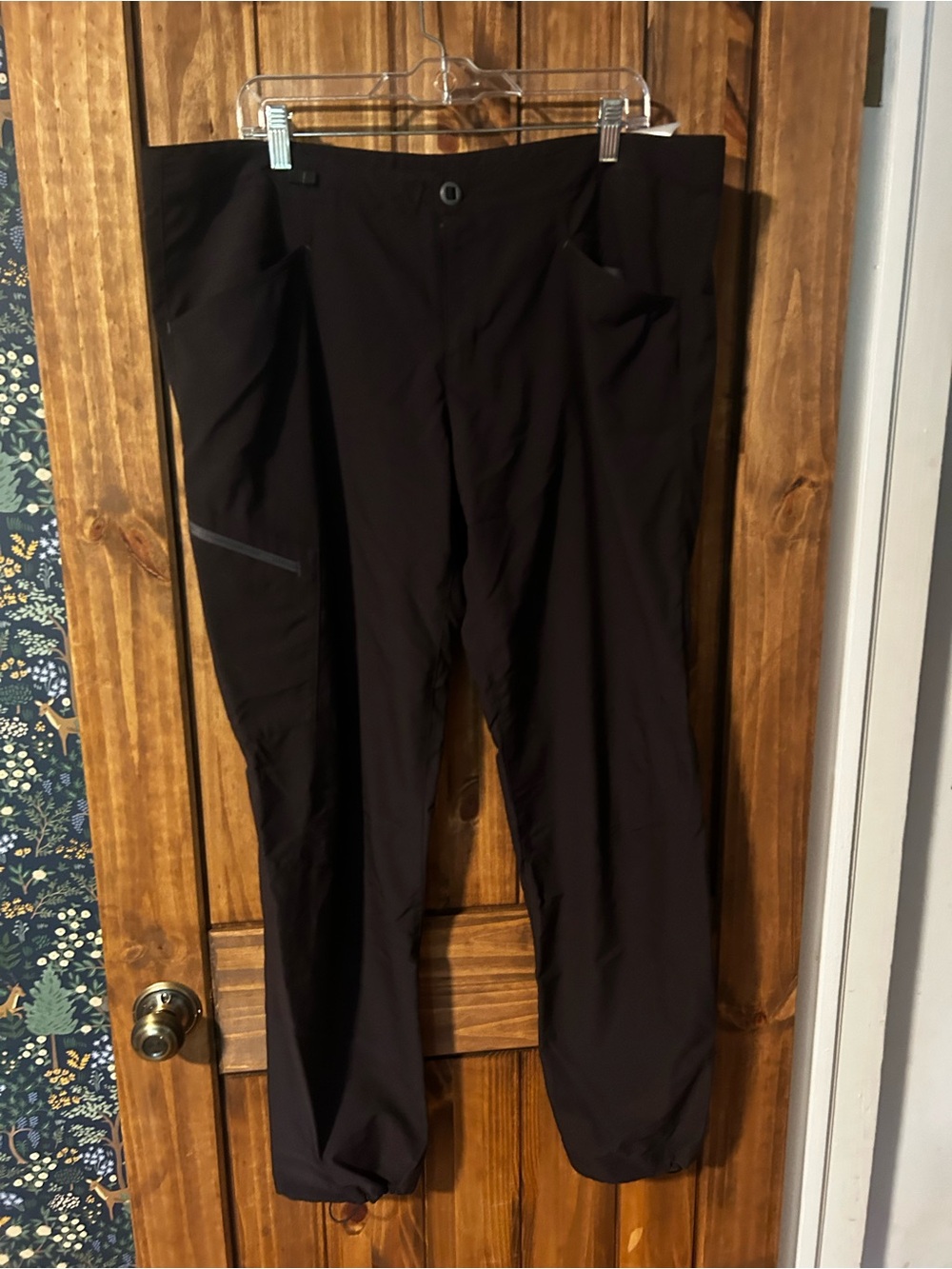 Womens Black Travel Performance Pants